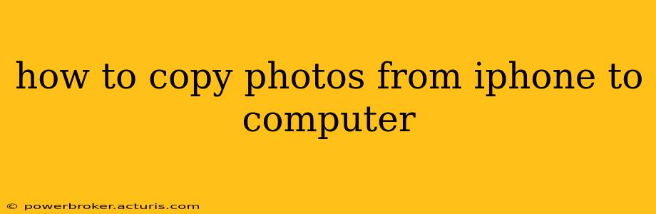 how to copy photos from iphone to computer