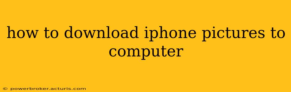 how to download iphone pictures to computer