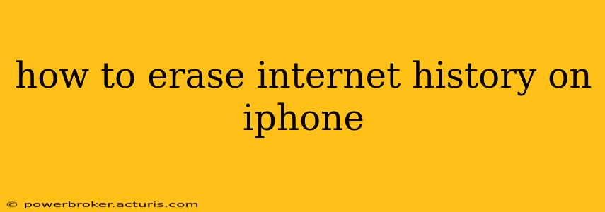 how to erase internet history on iphone