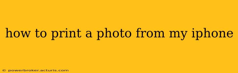 how to print a photo from my iphone