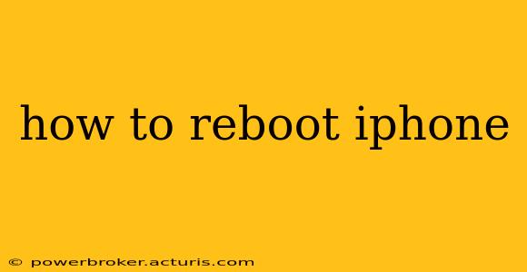 how to reboot iphone
