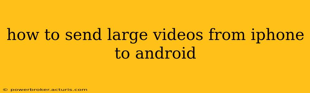 how to send large videos from iphone to android