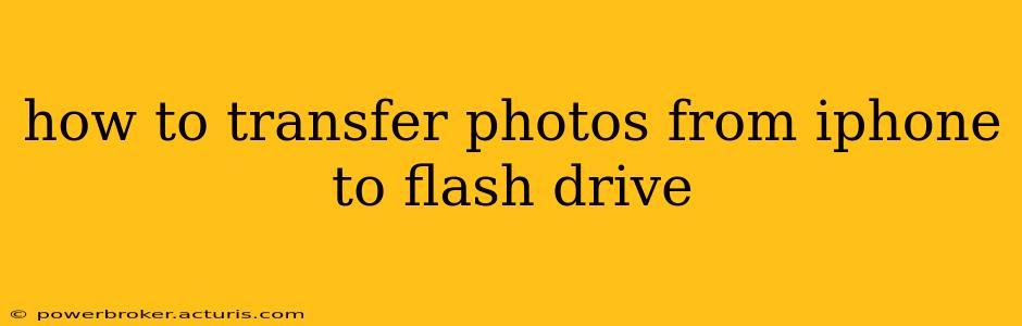 how to transfer photos from iphone to flash drive