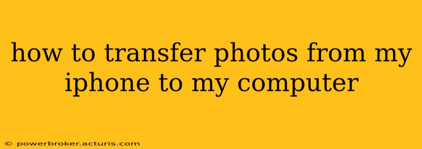 how to transfer photos from my iphone to my computer