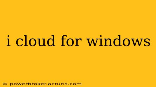 i cloud for windows