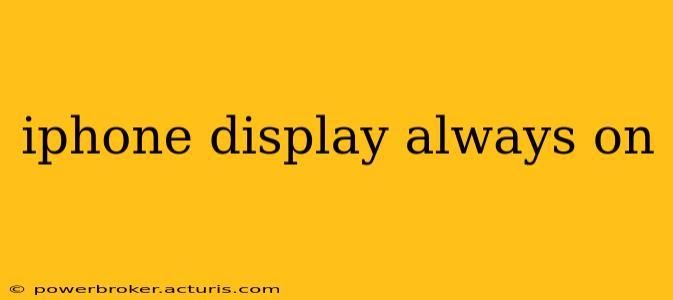 iphone display always on