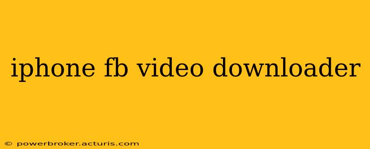 iphone fb video downloader