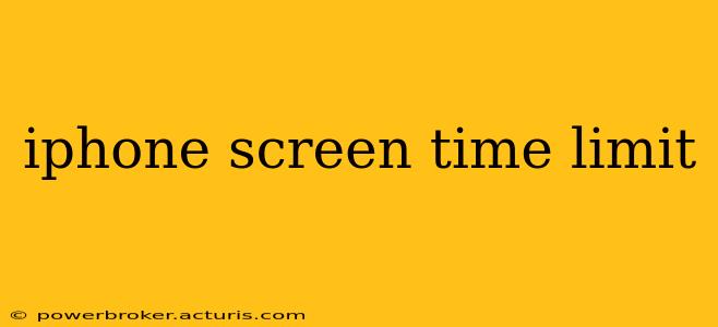 iphone screen time limit