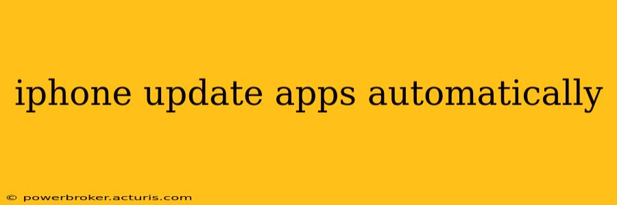 iphone update apps automatically