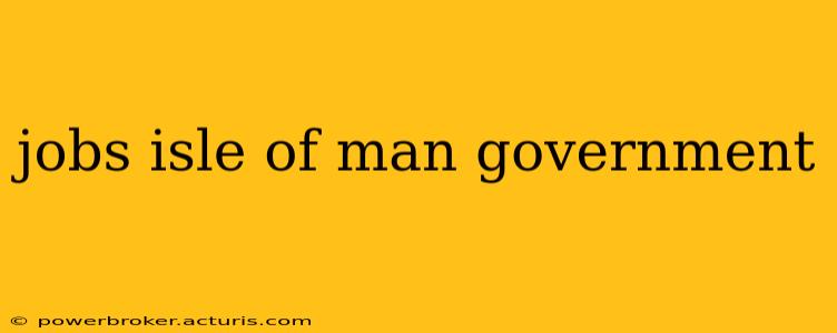 jobs isle of man government
