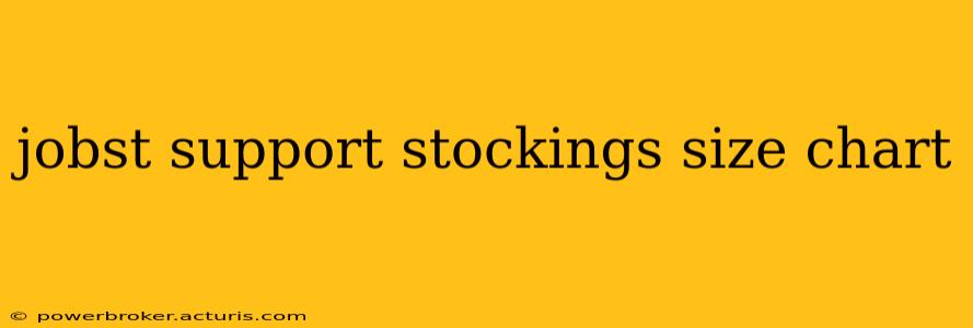 jobst support stockings size chart