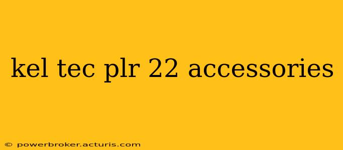 kel tec plr 22 accessories