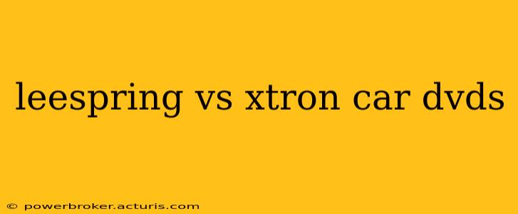 leespring vs xtron car dvds