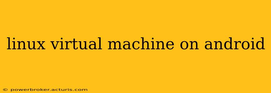 linux virtual machine on android
