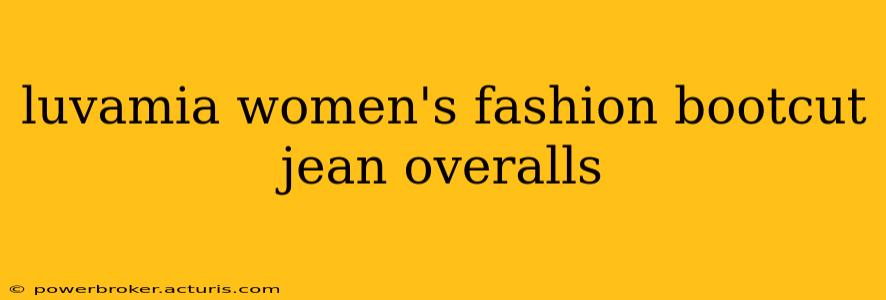 luvamia women's fashion bootcut jean overalls