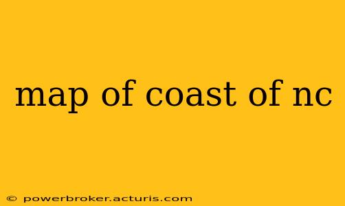 map of coast of nc