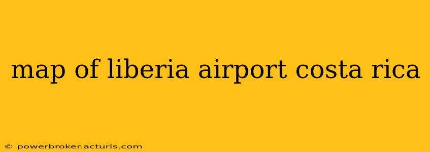 map of liberia airport costa rica