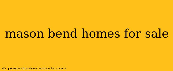 mason bend homes for sale