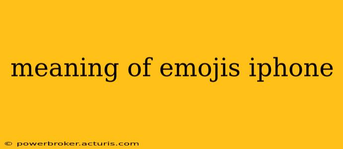 meaning of emojis iphone