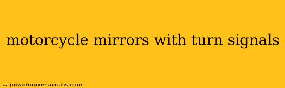 motorcycle mirrors with turn signals