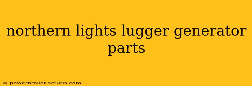 northern lights lugger generator parts