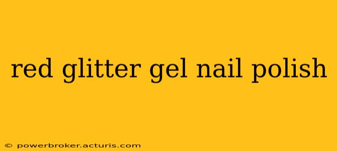 red glitter gel nail polish