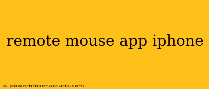 remote mouse app iphone