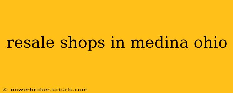resale shops in medina ohio