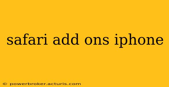 safari add ons iphone