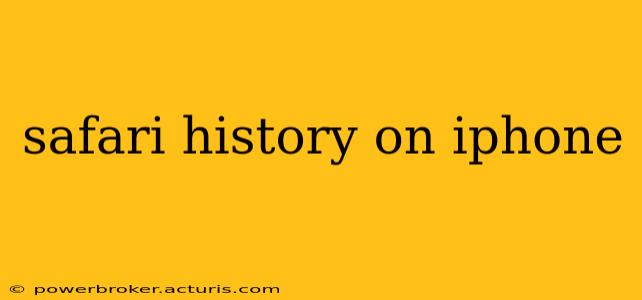 safari history on iphone