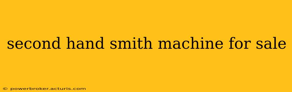 second hand smith machine for sale
