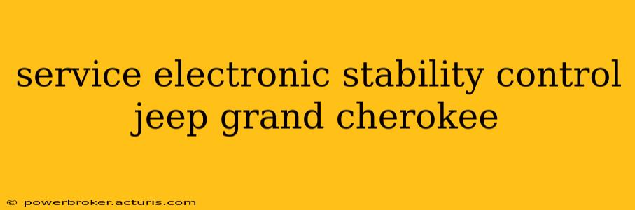service electronic stability control jeep grand cherokee