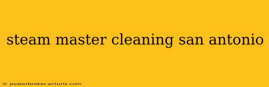 steam master cleaning san antonio