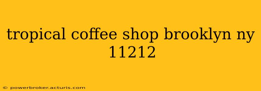 tropical coffee shop brooklyn ny 11212