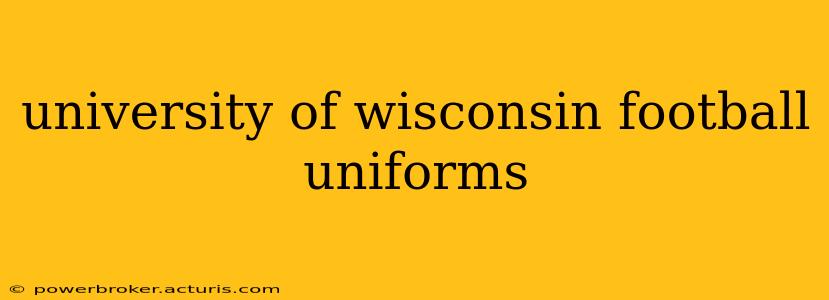 university of wisconsin football uniforms