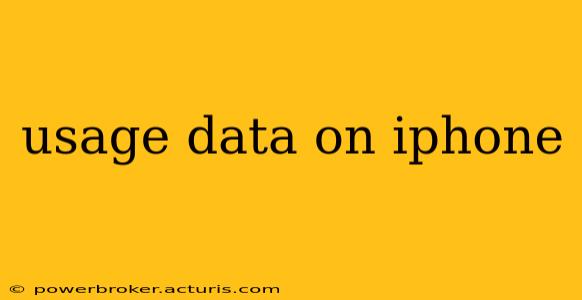 usage data on iphone