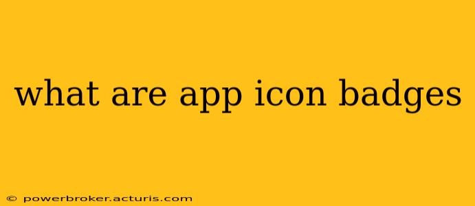 what are app icon badges