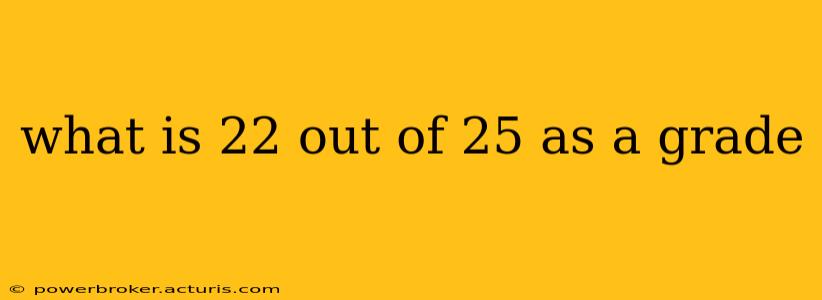 what is 22 out of 25 as a grade