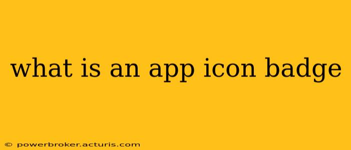 what is an app icon badge