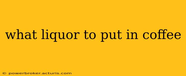 what liquor to put in coffee