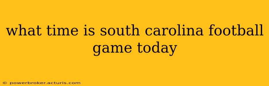 what time is south carolina football game today