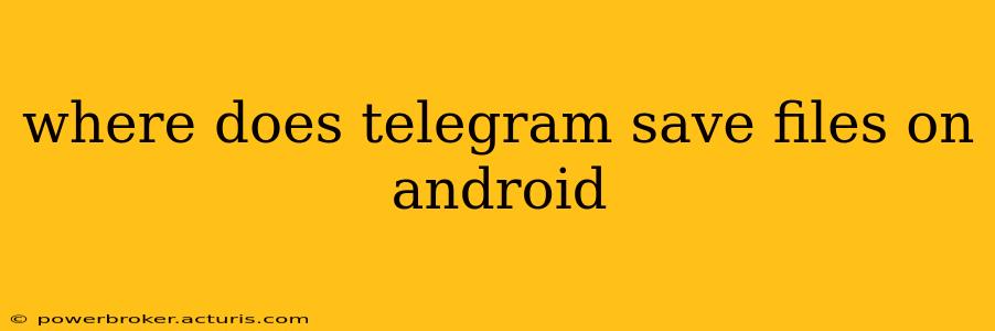 where does telegram save files on android