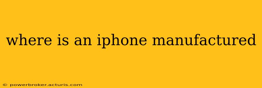 where is an iphone manufactured