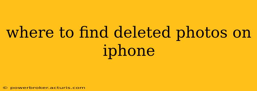 where to find deleted photos on iphone